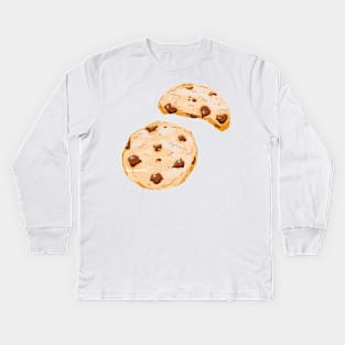 Chocolate Chip Cookies Kids Long Sleeve T-Shirt